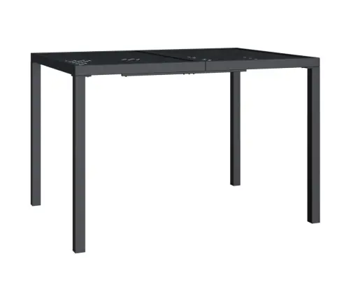 Sodo Stalas, Antracito Spalvos, 110X80X72cm Plienas