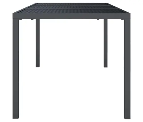 Sodo Stalas, Antracito Spalvos, 165X80X72cm Plienas