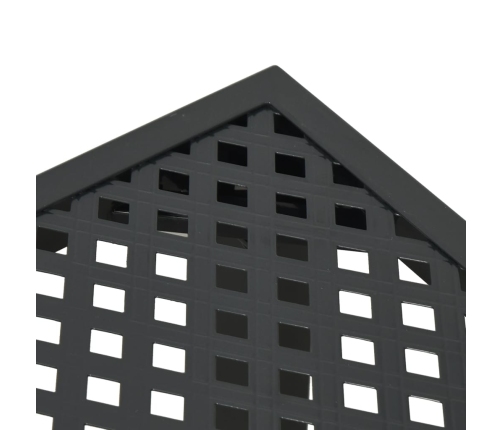 Dārza Galds, Antracītpelēks, 165X80X72 Cm, Tērauds Vidaxl