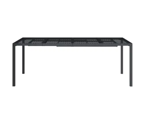 Sodo Stalas, Antracito Spalvos, 200X100X72cm Plienas