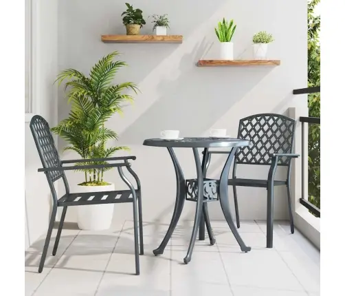 Kėdė 2 Pcs Antracitas 56 X 65 X 89Cm Plienas
