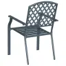 Kėdė 2 Pcs Antracitas 56 X 65 X 89Cm Plienas