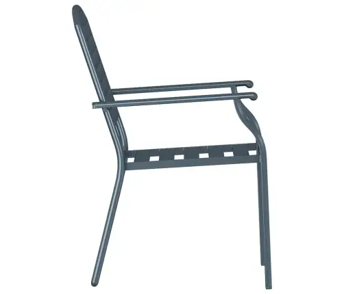 Kėdė 2 Pcs Antracitas 56 X 65 X 89Cm Plienas