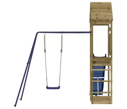 Āra Rotaļu Laukums, Impregnēts Priedes Koks Vidaxl