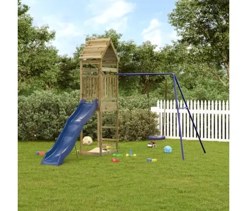 Āra Rotaļu Laukums, Impregnēts Priedes Koks Vidaxl