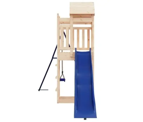 Lauko Žaidimų Aikštelės Komplektas, Pušies Medienos Masyvas