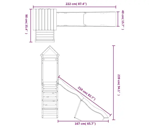 Õue Mänguväljak, Männipuit