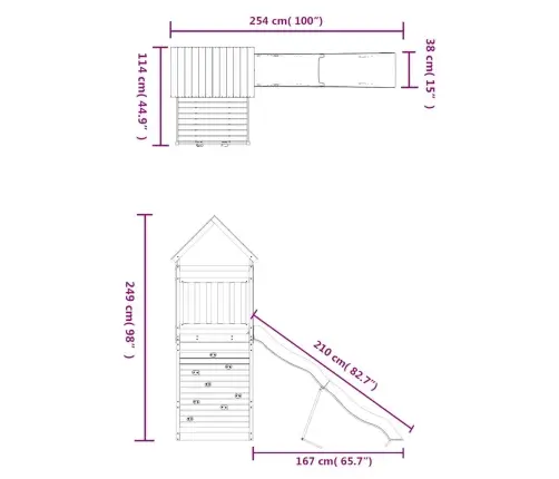 Õue Mänguväljak, Männipuit