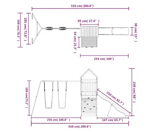 Õue Mänguväljak, Männipuit