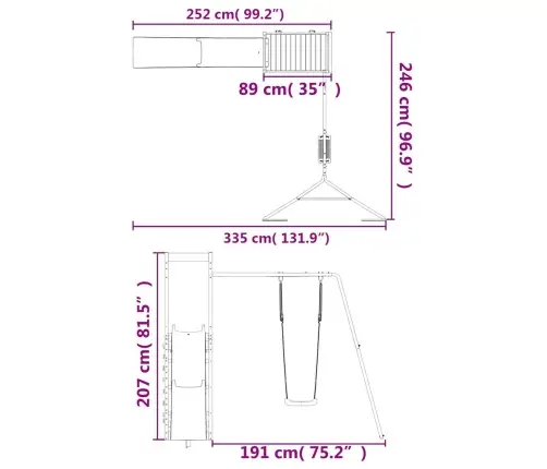 Õue Mänguväljak, Ebatsuuga Puit