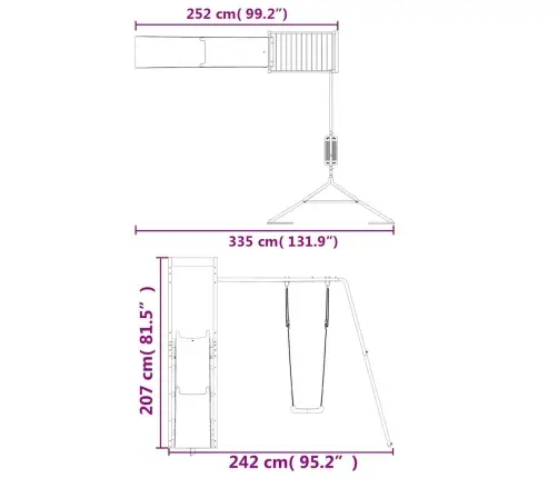 Õue Mänguväljak, Männipuit