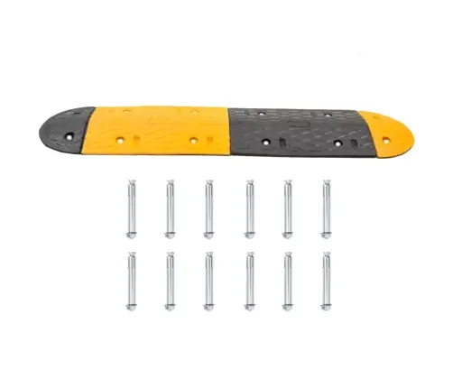 Rampa, Dzeltena, Melna, 323X32,5X4 Cm, Gumija Vidaxl