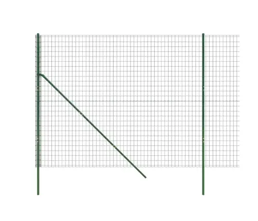 Stiepļu Žogs, Zaļš, 2X10 M, Cinkots Tērauds Vidaxl