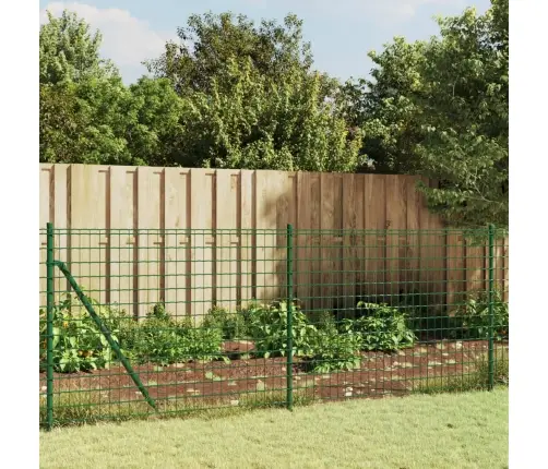 Stiepļu Žogs, Zaļš, 0,8X25 M, Cinkots Tērauds Vidaxl