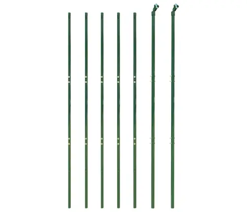 Stiepļu Žogs, Zaļš, 1,8X10 M, Cinkots Tērauds Vidaxl