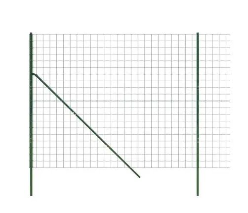 Vielinė Tinklinė Tvora, Žalia, 2,2X25M, Galvanizuotas Plienas