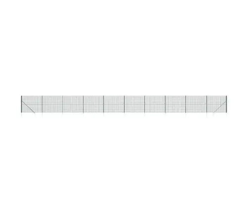 Stiepļu Žogs Ar Zemes Mietiņiem, Zaļš, 1,8X25 M Vidaxl