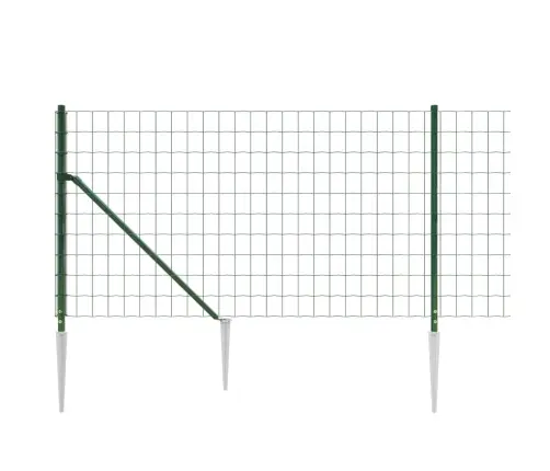 Vielinė Tinklinė Tvora Su Smaigais, Žalios Spalvos, 1X10M