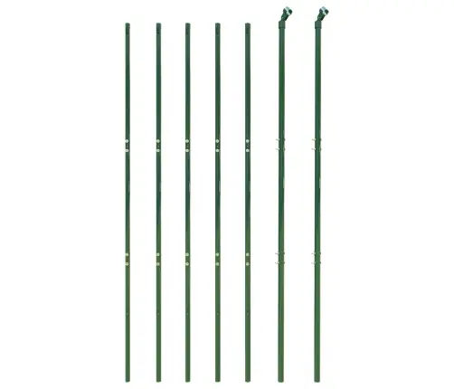 Vielinė Tinklinė Tvora Su Smaigais, Žalios Spalvos, 2X10M
