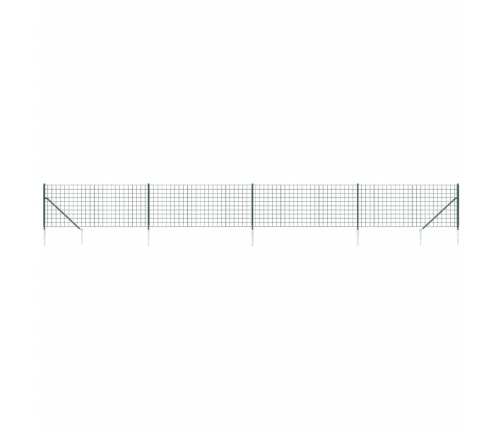 Vielinė Tinklinė Tvora Su Smaigais, Žalios Spalvos, 1,1X10M