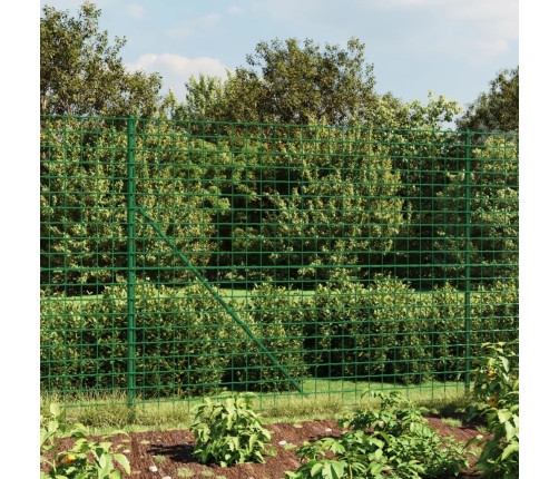 Stiepļu Žogs Ar Zemes Mietiņiem, Zaļš, 1,4X25 M Vidaxl