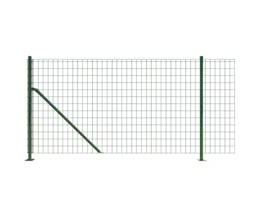Vielinė Tinklinė Tvora Su Flanšais, Žalios Spalvos, 0,8X25M