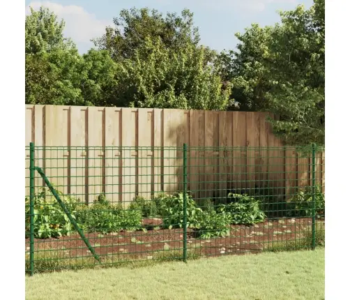 Stiepļu Žogs Ar Atloku, Zaļš, 1X25 M Vidaxl