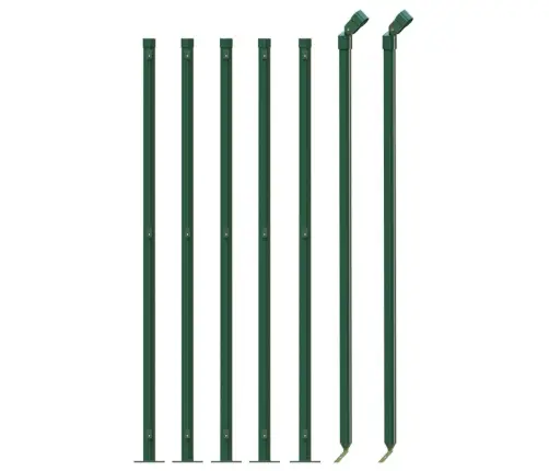 Stiepļu Žogs Ar Atloku, 0,8X10 M, Zaļš Vidaxl