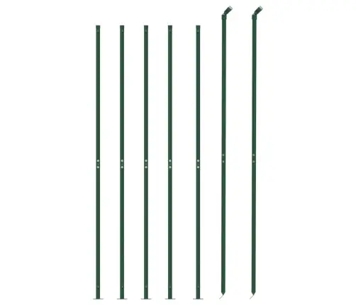 Vielinė Tinklinė Tvora Su Flanšais, Žalios Spalvos, 2X10M