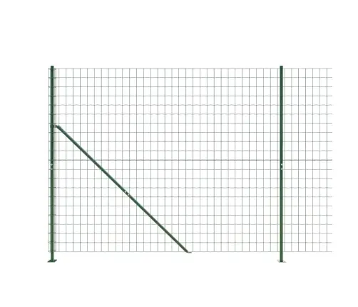 Stiepļu Žogs Ar Atloku, 1,6X25 M, Zaļš Vidaxl