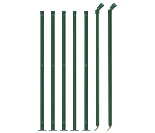 Tinklinė Vielinė Tvora Su Flanšais, Žalios Spalvos, 1X10M