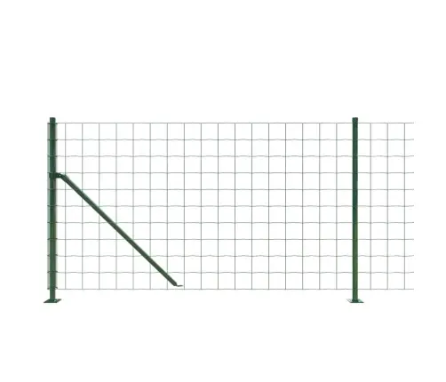 Tinklinė Vielinė Tvora Su Flanšais, Žalios Spalvos, 1X10M