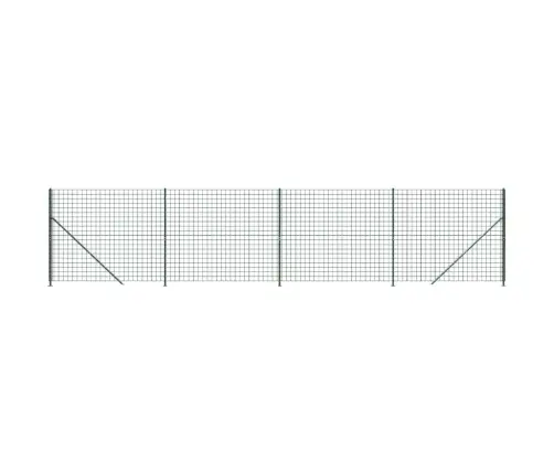 Tinklinė Tvora Su Flanšais, Žalios Spalvos, 2,2X10M