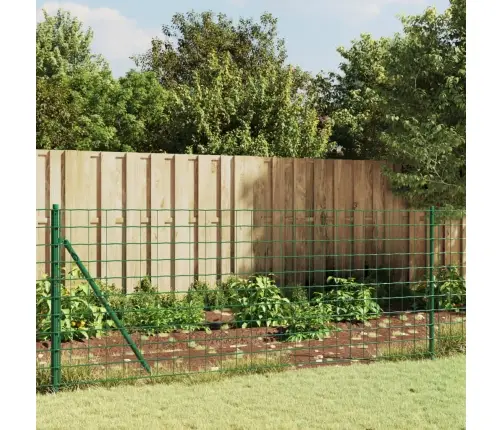 Stiepļu Žogs Ar Atloku, Zaļš, 1X25 M Vidaxl