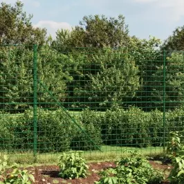 Stiepļu Žogs Ar Atloku, 1,4X25 M, Zaļš Vidaxl