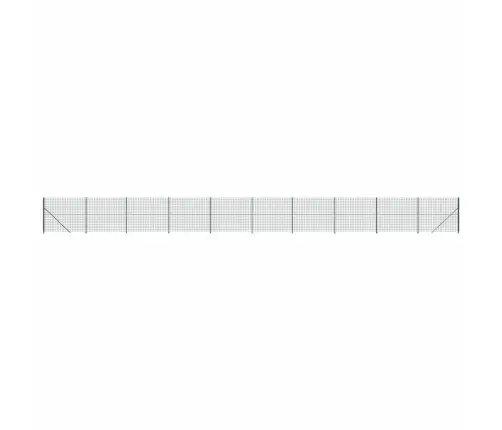 Stiepļu Žogs Ar Atloku, Zaļš, 2X25 M Vidaxl
