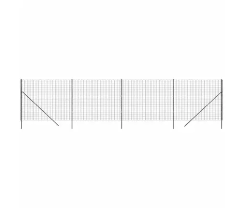 Vielinė Tinklinė Tvora, Antracito, 1,4X10M, Plienas