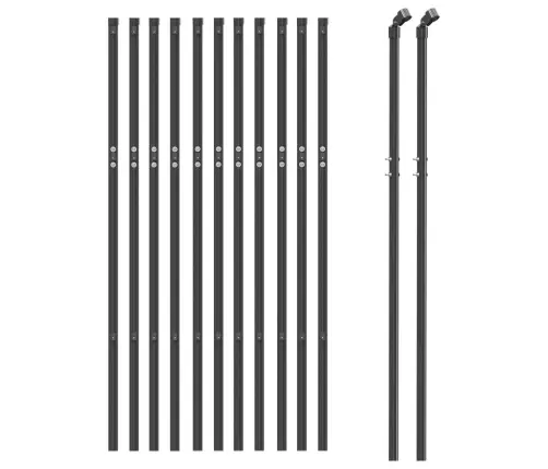 Vielinė Tinklinė Tvora, Antracito, 1X25M, Galvanizuotas Plienas