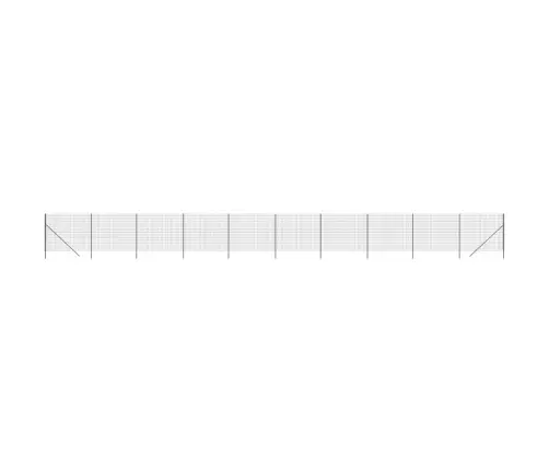 Stiepļu Žogs, Pelēks, 1,6X25 M, Cinkots Tērauds Vidaxl