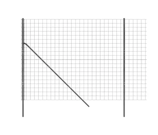 Vielinė Tinklinė Tvora, Antracito, 1,6X25M, Plienas Vielinė Tinklinė Tvora, Antracito, 1,6X25M, Plienas