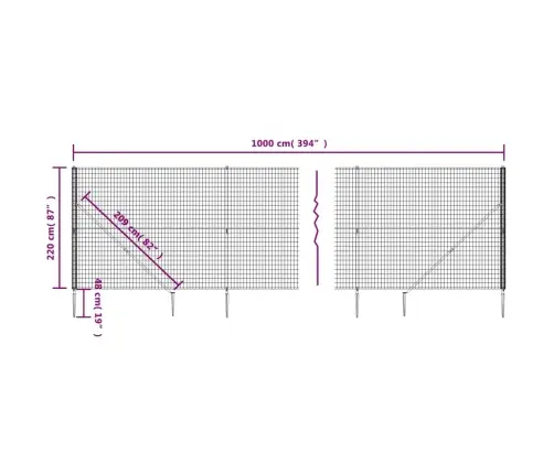 Traataed Vaiadega, Antratsiithall, 2,2 X 10 M