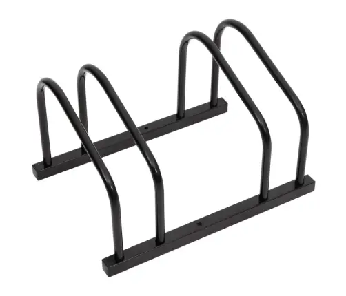 Dviračių Stovas Dviem Dviračiams, Juodos Spalvos, Plienas