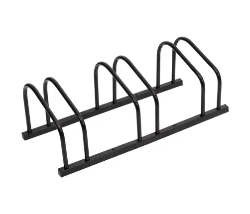 Velosipēdu Statīvs 3 Velosipēdiem, Melns Tērauds Vidaxl