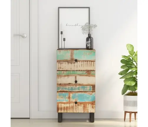 Šoninė Spintelė Su 3 Stalčiais, 40X33,5X75cm Perdirbta Mediena