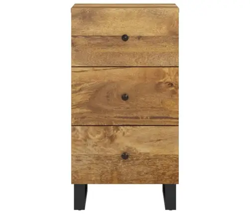 Kumode Ar 3 Atvilktnēm, 40X33,5X75 Cm, Mango Masīvkoks Vidaxl