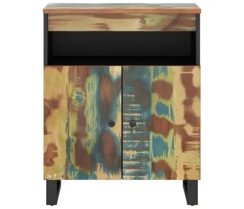 Kumode Ar 2 Durvīm, 60X33X75 Cm, Pārstrādāts Masīvkoks Vidaxl