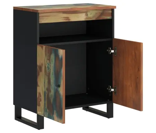 Kumode Ar 2 Durvīm, 60X33X75 Cm, Pārstrādāts Masīvkoks Vidaxl