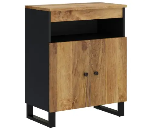 Kumode Ar 2 Durvīm, 60X33X75 Cm, Mango Masīvkoks Vidaxl