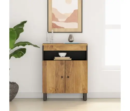 Kumode Ar 2 Durvīm, 60X33X75 Cm, Mango Masīvkoks Vidaxl