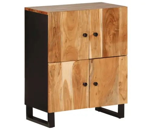 Šoninė Spintelė Su 4 Durelėmis, 60X33X75cm Akacijos Masyvas